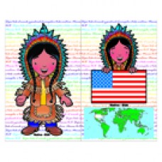 Almofadas - Missões - Criança Nativo dos EUA G